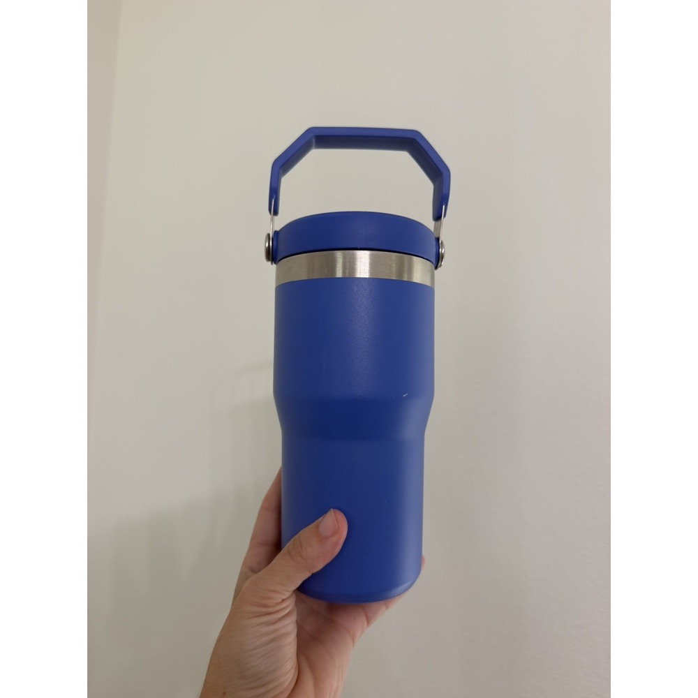 Stanley 20 oz Stainless Steel IceFlow Flip Top Blue/Purple "Stanley the Bear" - Picture 4 of 4